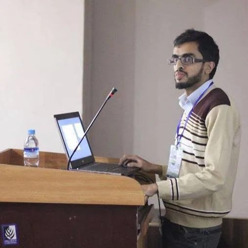Salman Naseem working on animation