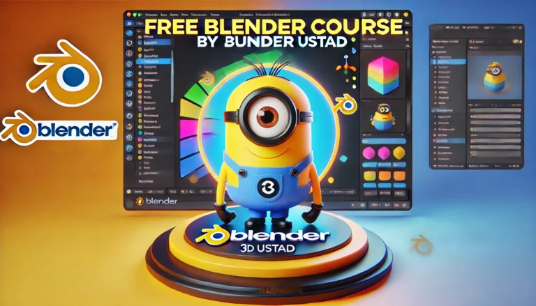 free blender 3d course by blenderustad junaid alam